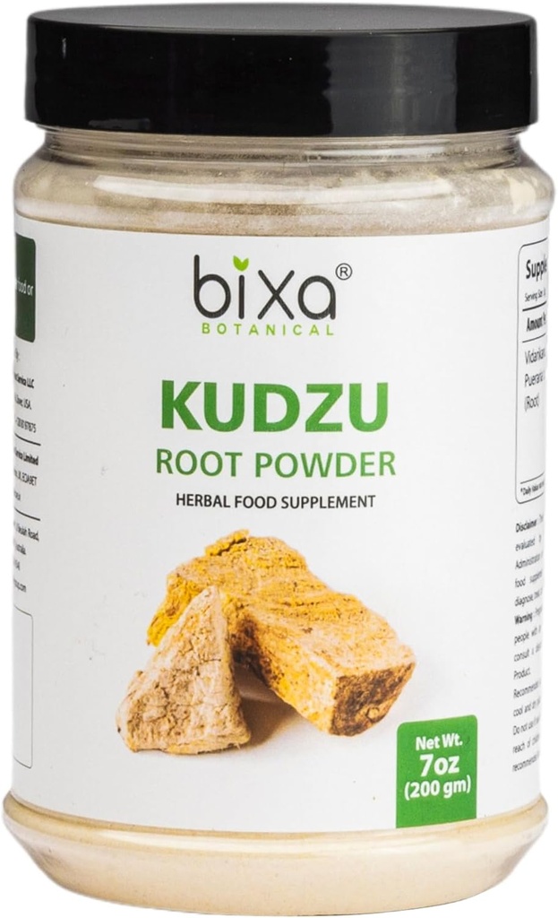 Bixa BOTANICAL Hint Kudzu Kök Toz (Pueraria tuberosa/Vidarikand) Ayurvedic Natural Herbal Supplement - 7 Oz (200g)