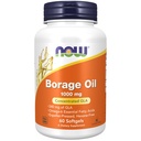 NOW Συμπληρώματα Τροφίμων, Borage Oil 1000 mg με 240mg GLA (Gamma Linolenic Acid), 60 Softgels