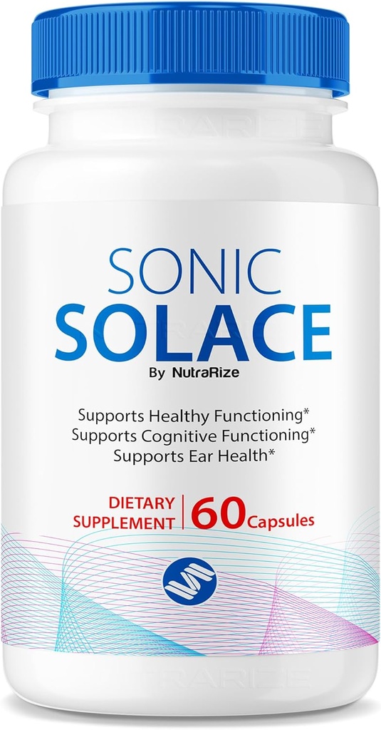 Sonic Solace - Sağlıklı işitmeyi korumak için Gelişmiş Formula, Resmi Sonic Solace for Ear Health, All Natural Support for General Well-Being, SonicSolace Review (60 Capsules)