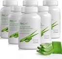 AloeCure Organik Aloe Vera Capsules, 130,000 mg İç Aloe Broşür Hizmet başına Eşlikli, Gut Health & Digestive Comfort, Stomach Acid Buffer, Natural Immune Supplement, Aloin Free, 60 Capsules