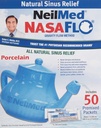 NeilMed Nasaflo Porcelain Neti Pot, 50 Count (η συσκευασία μπορεί να διαφέρει)