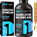 Bromelain Liquid Drops ile birlikte, Quercetin Supplements 1000 mg, Respiratory Health Immune Komplek Desteği, 7-in-1 Quercetin Liquid Drops ile