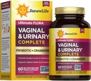 Yeni Yaşam Kadınları Wellness Vaginal ve Urinary Probiyotik ve Cranberry Supplement, Kadınlar için PH Dengesi, Digestive Health, Dairy, Soy ve Gluten-Free, 3.5 Milyar CFU 60 Ct