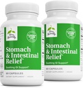 Terry Natural Stomach & Intestinal Relief - For Aid Digestive Health & Intestinal Lining - Occasional Digestive Discomfort to Soothe Stomach - 60 Capsules (2 Pack)