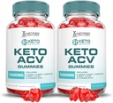 Αιτιολογημένα Εργαστήρια (2 Πακέτο Keto Genesis Keto ACV Gummies Formula 1000MG Keto Genesis Keto Gummies Apple Cider Vinegar Formated with Roomegranate Beet Buice Powder B12 Vegan Non GMO 120 Gummys