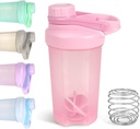 D.Y.A 16oz Shaker Şişe,Leakpre Sports Shaker Cups for Protein Shakes,Shaker Şişe Pre Workout and Travel To Go,BPA Free & Easy Clean Protein Shaker Şişe,Pink