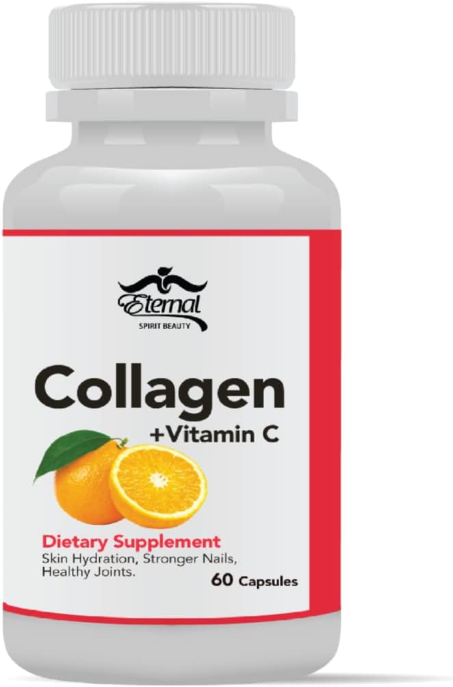 Ebedi- Colageno Hidrolizado Con Vitamina C - Colageno Natural para La Cara Y Piel- 60 capsulas