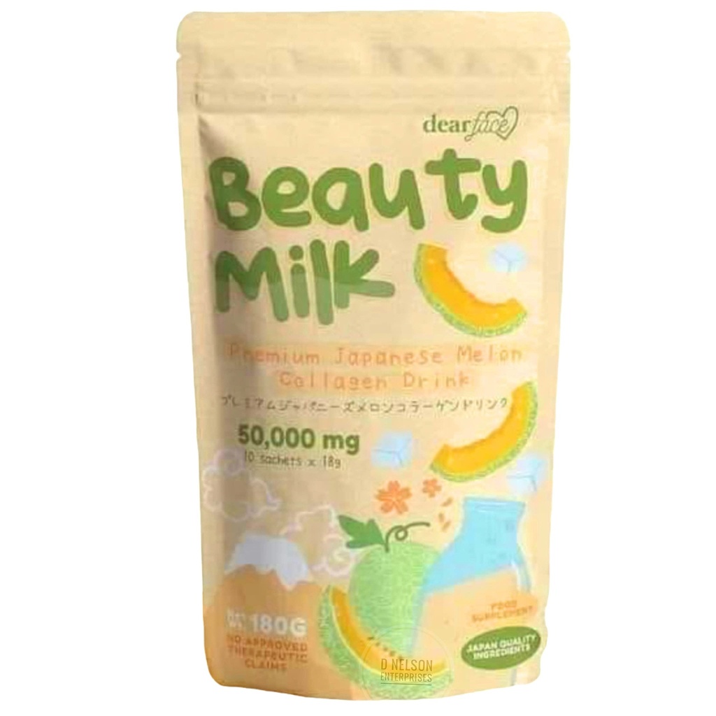 Beauty Milk Japon Collagen MELON Drink - 50.000 mg Hydrolyzed Collagen, 6.3 Ounce (Pack of 1)