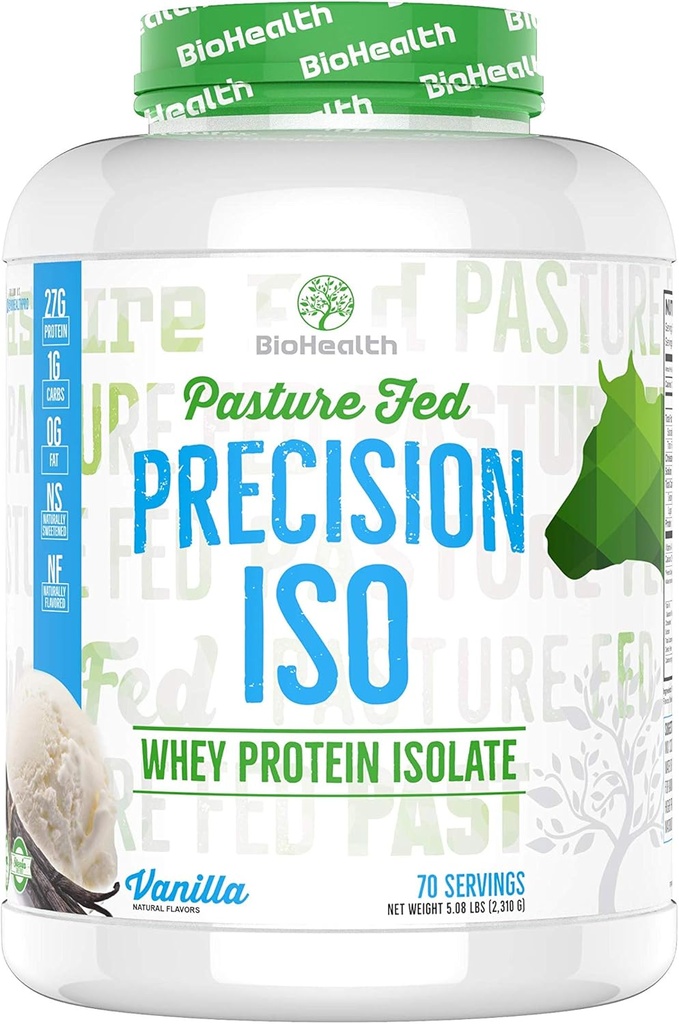 BioSağlık Beslenme Hassasiyeti ISO Vanilla (5lb) | 27g Premium Pasture Fed Whey proteini