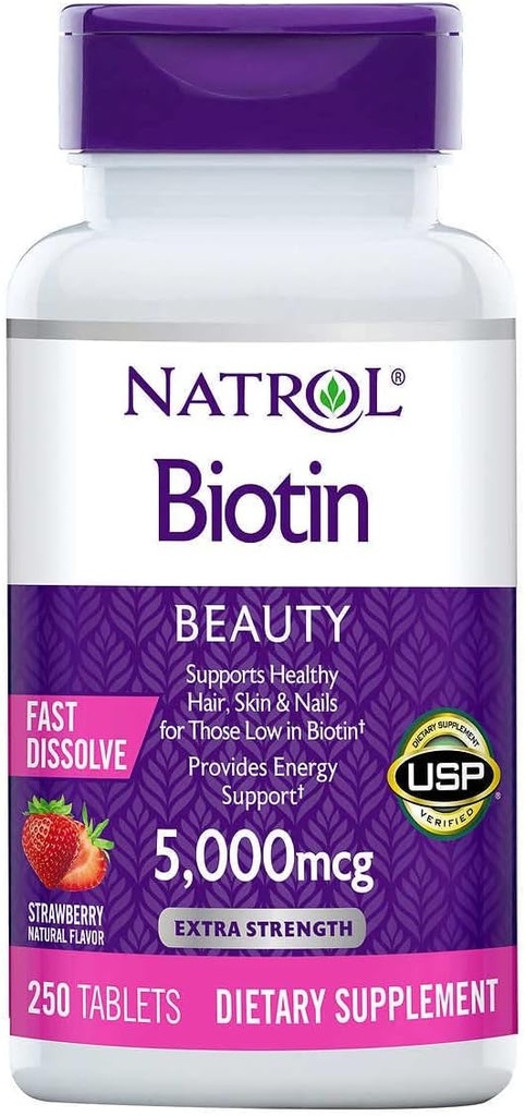 Biotin 5000 mcg., 250 Hızlı Dissolve Tabletler