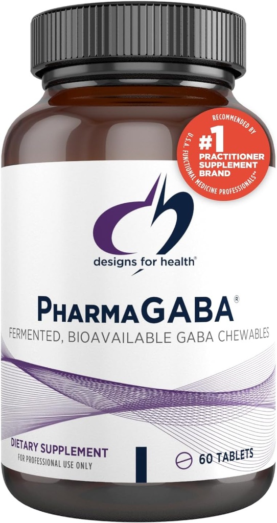 Sağlık Chewable GABA - 200 mg PharmaGABA Chewables, Fermented + Bio available GABA Supplement to Support Calm - Non-GMO + Gluten Free (60 Tablet)