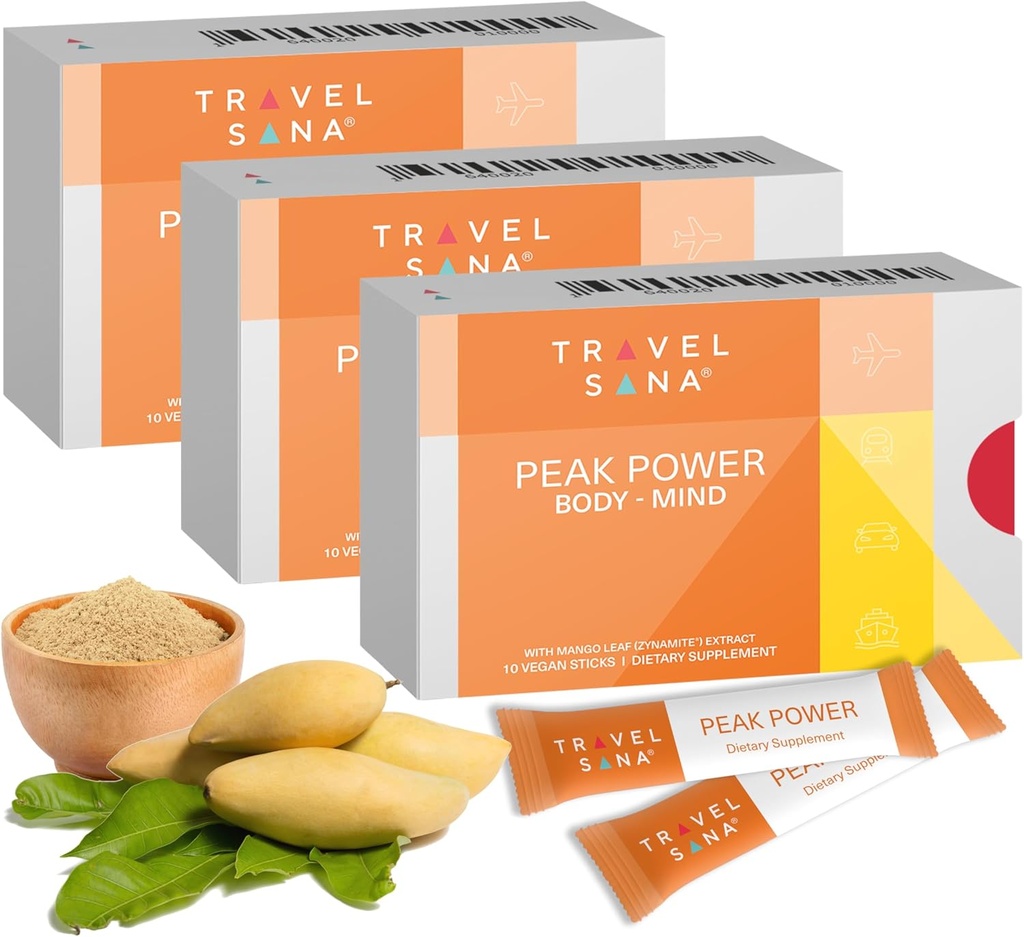 Performans Geliştirme | Enerji, Focus & Cognitive Function |Caffeine-Free |Deing |Mango Leaf Extract (Zynamite) |Fast-Acting | 10 Sticks (Pack of 3)