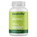 Beet Root 550mg ανά καψάκιο (120 κάψουλες χορτοφαγικής) - Χωρίς στέαρ - Όχι Μαλτοδεξτρίνη - Χωρίς πληρωτικά - Vegan - Μη ΓΤΟ - Χωρίς γλουτένη