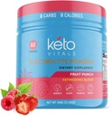 Keto Vitals Keto Electrolytes Toz | Keto-Friendly Electrolytes with P properties, Magnezyum, sodyum,dis | Electrolytes Sugar Free | Supplement Energy Drink Mix | Zero Calories, Zero Carbs