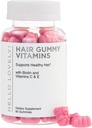 Saç Vitaminleri Gummies - Biotin 5000 mcg with Vitamin E, C & çinko, Saç Büyümesi Kadınlar ve Erkekler için Yaş Vitaminleri - Güçlü, Güzel Saç, Skin & Nails Tamam, Non-GMO & Gluten-Free - 60 Gummy Bears