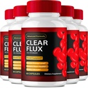 Clear Flux Supplement, Super Boost Clear Flux Supplement, Clear Flux Pills, Resmi Formula, Premium Support to maintain Stable Levels & Health Circulation, Clear Flux Health Reviews (5 Pack)