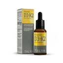 TALYA Vitamin D3 & K2 | Liquid Vitamin D3 with K2 Drops | 1000 IU | Immune Support - Helps Support Strong Bones & Healthy Heart | Non-GMO | Vegan | 60 Servings, 0.34 fl.oz