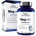 1MD Beslenme MagMD Plus - Çinko & D3 ile - Kalp Sağlığı, Kemik ve Kas Güçlüliği ve Aids Immune Sistemi - 120 Cttt