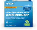 Temel Bakım Famotidine 20 mg Cool Mint Tabletleri, 100 Kont, White