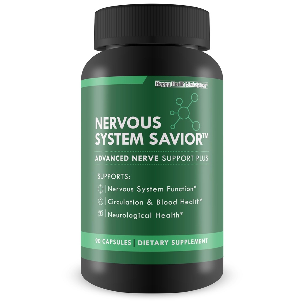 Nervous Sistem Kurtarıcısı - Gelişmiş Nerve Destek - En İyi Nerve Destek Supplement - Nerve Sağlıkını Kurtarmak için Doğal Nerve Kurtarıcısı - Nerve Support Supplements Your Nerve Support