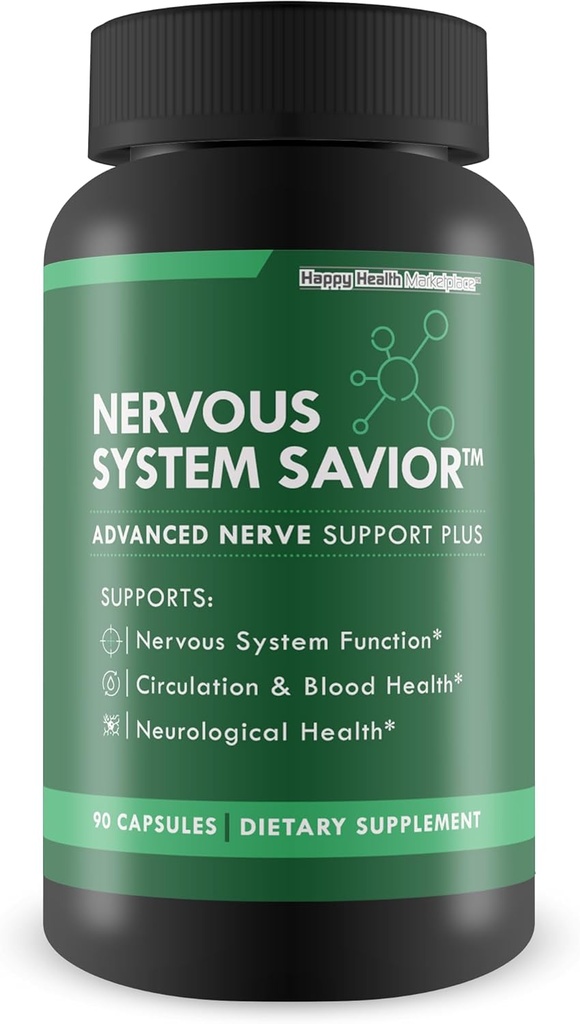 Nervous Sistem Kurtarıcısı - Gelişmiş Nerve Destek - En İyi Nerve Destek Supplement - Nerve Sağlıkını Kurtarmak için Doğal Nerve Kurtarıcısı - Nerve Support Supplements Your Nerve Support
