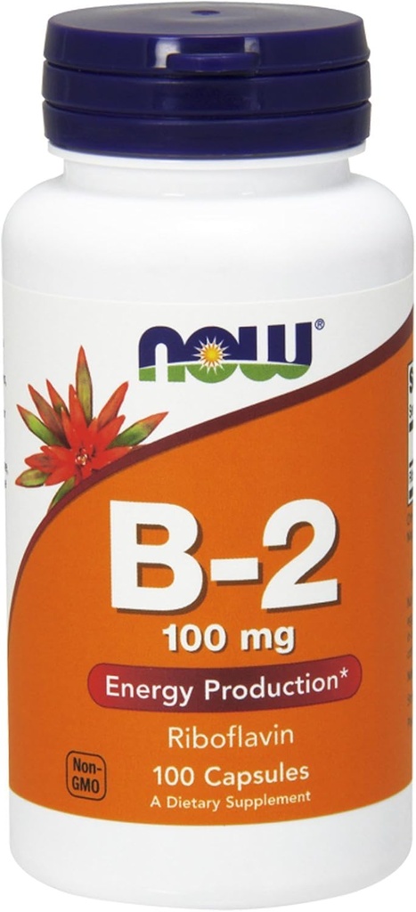 B Vitamin-2 (riboflavin) 100 mg, 100 Capsules (Pack of 3)