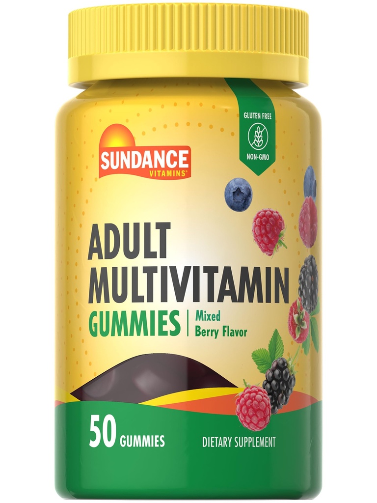 Sundance Multivitamin Gummies for Yetişkinler | for Men & Women | Karma Berry Flavor | Non-GMO ve Gluten Free Supplement