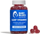 Bebek Blues: Anneler için Uyku Vitaminleri - 5 mg Melatonin Strawberry Flavored Gummies