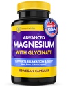 InnovixLabs Gelişmiş Magnezyum Capsules - 150 Ct, 210 mg - Chelated Glycinate ve Malate - Yüksek Aborpsiyon, Rahatlama, Bones, Muscle Health, Vegan Malate Sleep Supplement