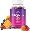BeLive Probiotic Gummies - Probiotics with 5 Billion CFUs for Digestive Health, Men, Women & Kids - for Immune Support, Sugar Free & Vegan | 60 Ct – Blueberry, Strawberry & Orange