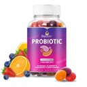 Canlı Probiyotik Gummies - Digestive Health, Men, Kadınlar ve Çocuklar için 5 Milyar CFU ile Probiyotikler - Immune Support, Sugar Free & Vegan | 60 Ct – Blueberry, Strawberry & Orange