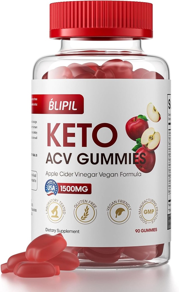 Keto ACV Gummies - Şeker Ücretsiz Kilo Kaybı Formula 1500 mg Apple Cider Vinegar for Men & Women - Gelatin-Free, Gluten-Free, Vegan & Non-GMO - 90 Kont