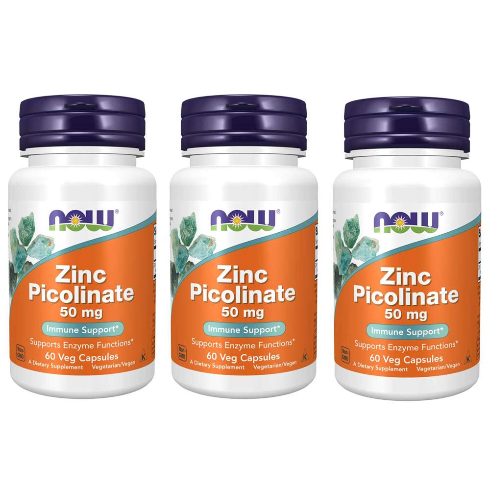 ΤΩΡΑ Ψευδάργυρος Picolinate 50mg, 60 κάψουλες (πακέτο των 3)