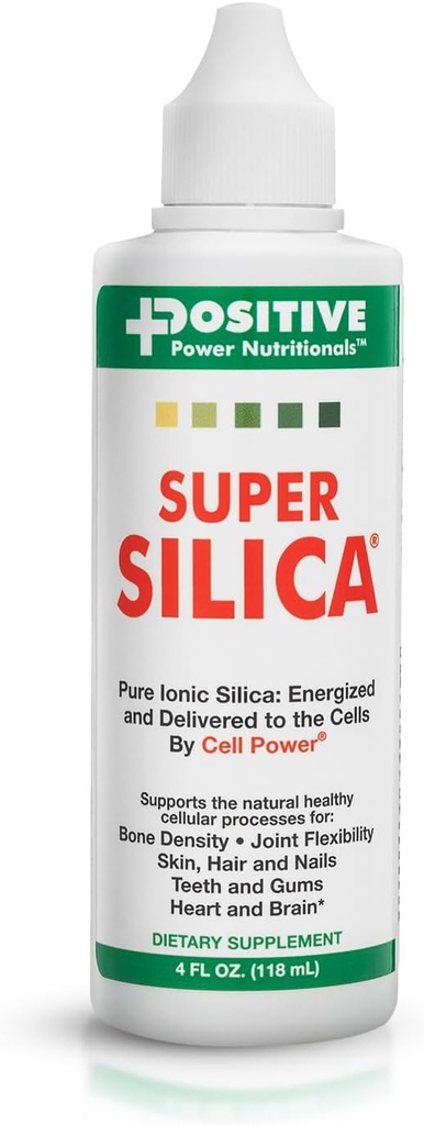 Pozitif Güç Beslenmeleri Super Silica Supplements (4oz) - Silica Mineral Supplements - Silica Liquid Supplement | Sıvı Silica with Collagen Boosting Silikon | Silica Supplements for Hair growth