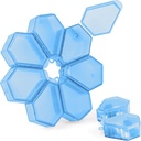 7-in-1 Travel Pill Organizer Set, Bir Büyük Pill Box'a benzeyen 7 Küçük Pill Box Bileşenleri içeriyor, Her Küçük Pill Vaka Bitirmesi Ayrı Olarak Kullanılabilir (1Pack Blue)