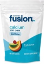 Bariatric Fusion Bariatric Calcium Supplement Chews | Calcium Citrate with Vitamin D3 Bariatric Vitamin | Sugar Free Chewable |500mg | Fruit Punch | 60 Count