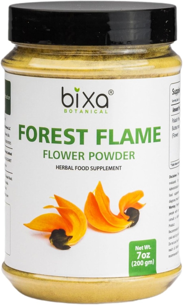 Bixa BOTANICAL Σκόνη Δέντρου Φλόγας Δάσους (Palash/Butea Monosperma), Βότανο Φυσικό συμπλήρωμα για άνδρες και γυναίκες 