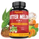 Organik Bitter Melon Extract Capsules - 60 Pills 2 Ay - Kombin, Fenugreek, Curcumin, Garlic & Papaya