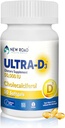 New Road Health Supply, Υψηλής ισχύος Βιταμίνη D3 50.000 IU, Μια φορά-Εβδομαδιαία Softgel, υποστηρίζει οστά, δόντια & ανοσοποιητική υγεία, εύκολο στο-Swallow, χωρίς γλουτένη, 50 Count