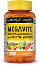 MASON NATURAL Vitamin Megavite Meyveleri ve Veggies Mineral Formula, 60 Kont
