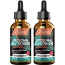 2000MG Liposomal Glutathione Liquid Drops, Ultra High Abxia, Natural Detoxification, Immune System & Skin Supprot*, L-Glutathione, C & Hyaluronic Acid, Capsules Alternative, 4.05 OZ OZ