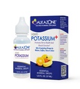 ALKAZONE Sıvı Potasyum+ | Sıvı Supplements Daha Hızlı Aorpsiyon Oranı | Mekanik | Potasyum | Lezzetsiz Flavorless | 1.25 Oz, Clear, Pack of 1