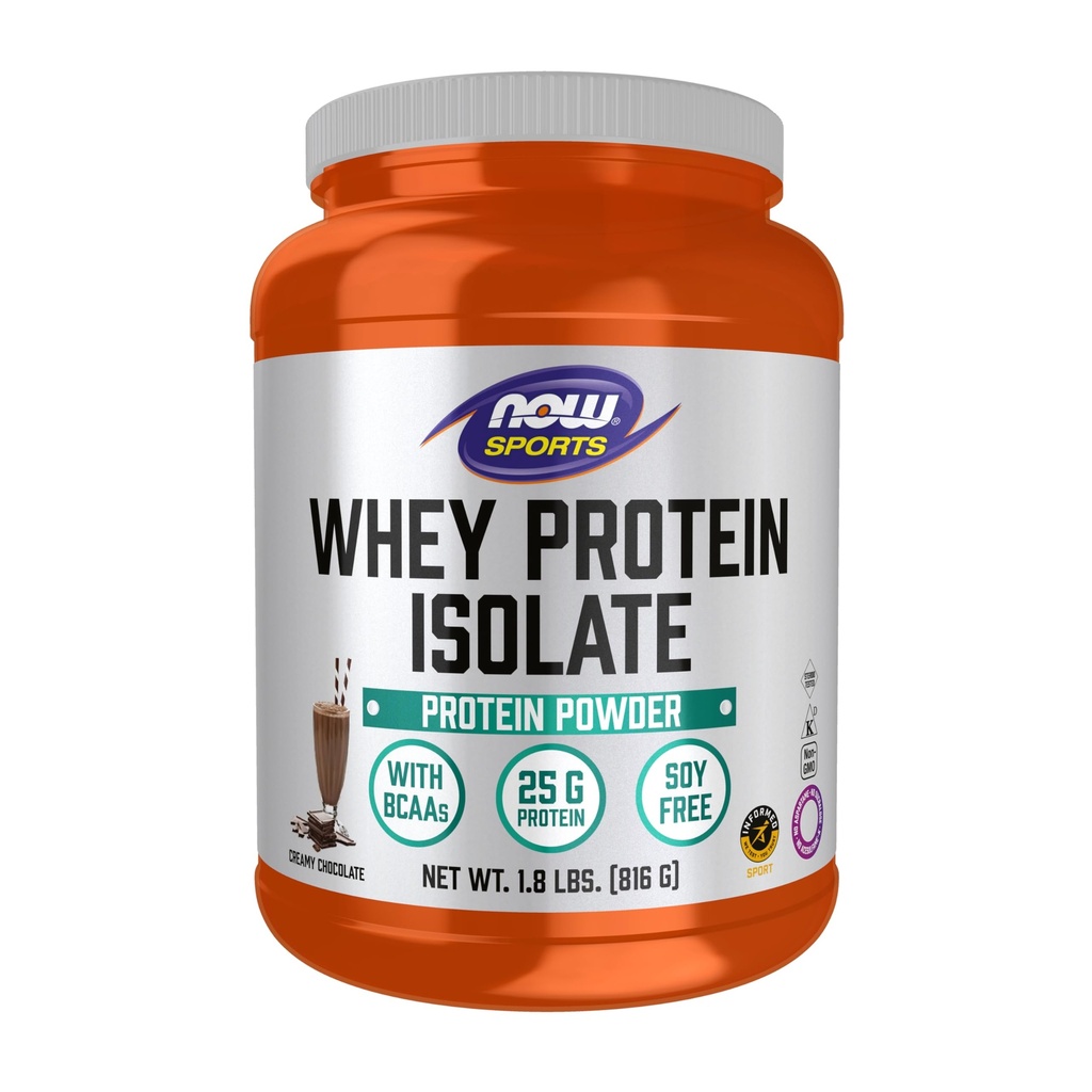 Şimdi Gıda Spor Beslenme, Whey proteini, 25 g BCAAs, Kremy Chocolate Toz, 1.8-Pound