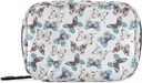 Naanle Blue Butterfly 7 Günlük Pill Case Travel Organizer with lips Bag - Portatif Haftalık Vaka - Vitamin Tamamlayıcı için Compact Boyut