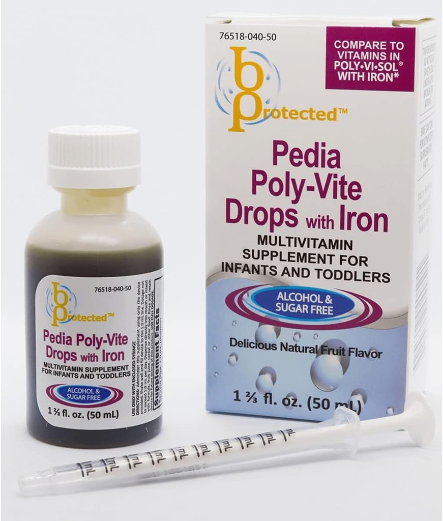Trea Poly-Vite Drops with Iron 1 2/3 fl Ounce Liquid