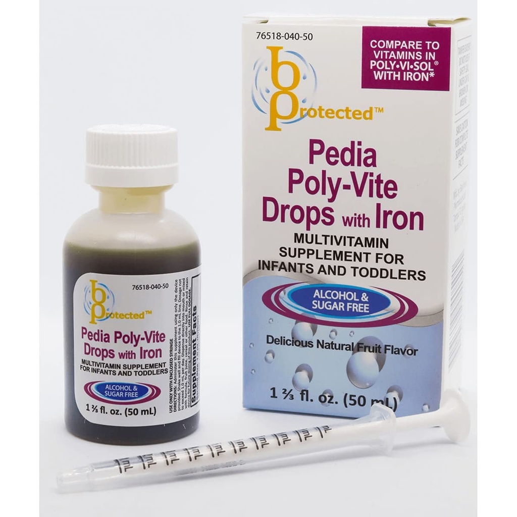 Trea Poly-Vite Drops with Iron 1 2/3 fl Ounce Liquid