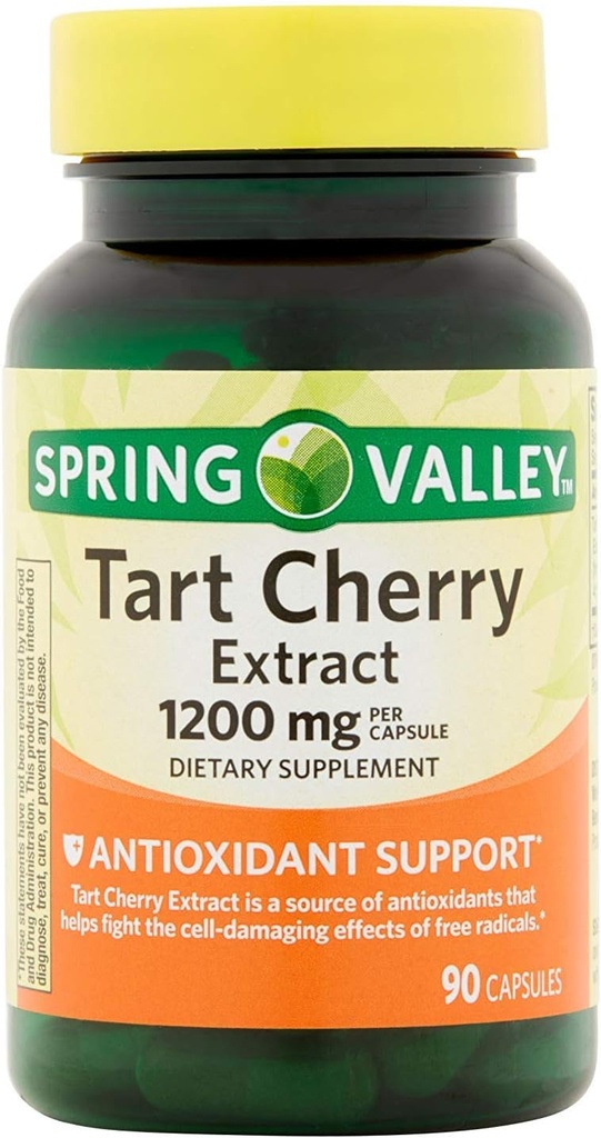 Spring Valley Tart Cherry Extract for Joint Health, 1200 Mg, 90 Capsules