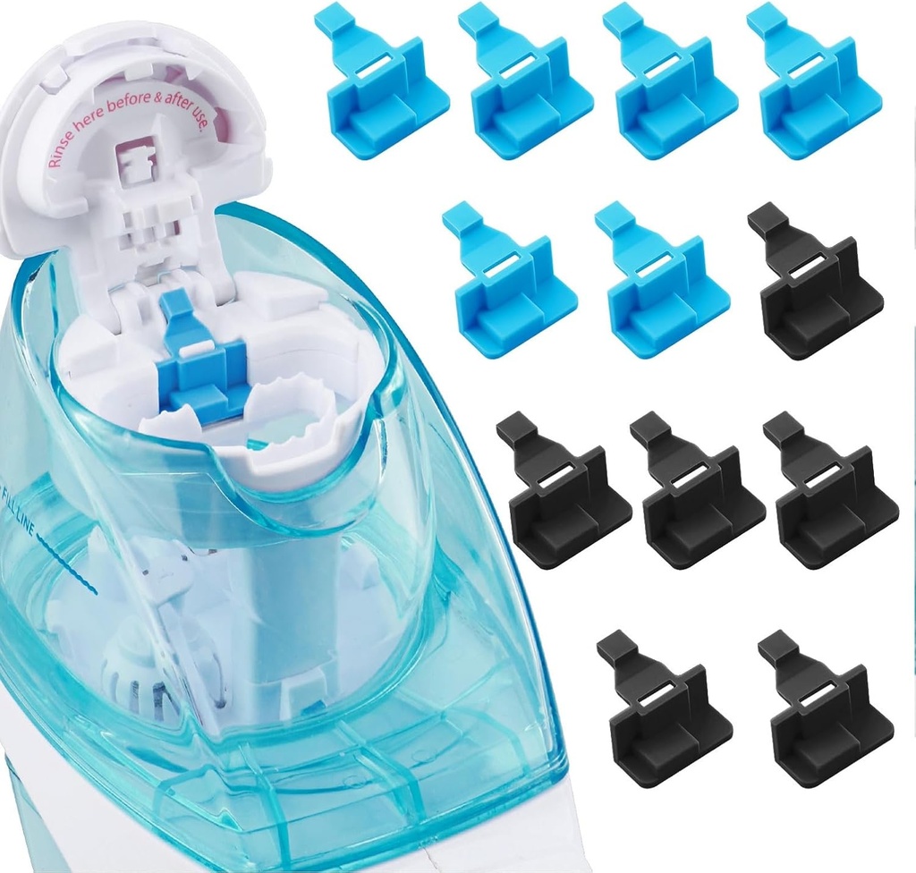 Silicone Saltwater Pods Refills Αξεσουάρ Συμβατό με Navage Nasal Care Σύστημα Ρινικής Άρδευσης - Αποθήκευση Αλάτι Νερό λοβούς για εύκολη λειτουργία (6 Black + 6 Blue), nomal