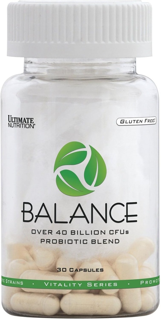 Kadınlar ve Erkekler için Ultimate Beslenme Dengesi - 40 Milyar CFU 9 Strains, 30 Veggie Capsules, Antioksi Aktiviteyi Teşvik Ediyor, Gluten Free, Non-GMO, 30 Day Supply
