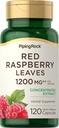 Piping Rock Red Raspberry Leaf Capsules | 1200mg | 120 Pills | Concentrated Leaves Extract | Non GMO, Gluten Free Supplement